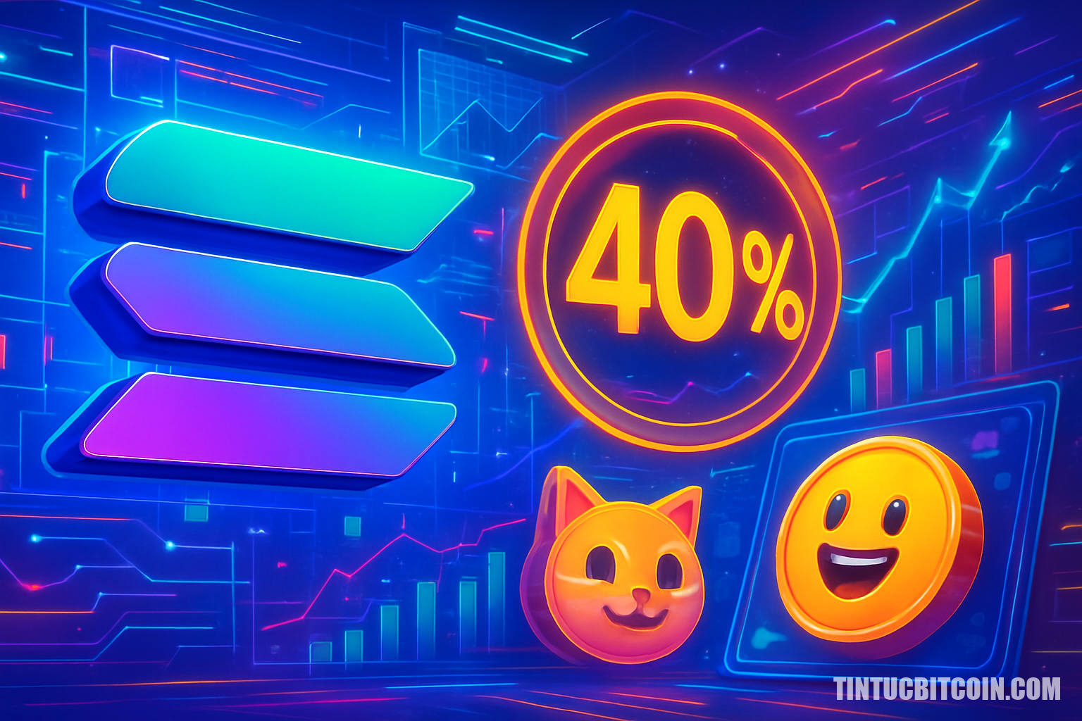 Solana xử lý 40% thông lượng L1 giữa cơn sốt memecoin - Tin Tức Bitcoin - Cập Nhật Tin Tức Coin Mới Nhất 24/7 2026 Solana xử lý 40% thông lượng L1 giữa cơn sốt memecoin