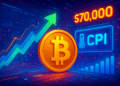 Bitcoin bật tăng nhờ CPI hạ nhiệt nhưng vẫn mắc kẹt dưới 70.000 USD