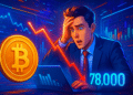 Nhà đầu tư bị thanh lý 1,3 tỷ USD khi Bitcoin rơi về 78.000 USD