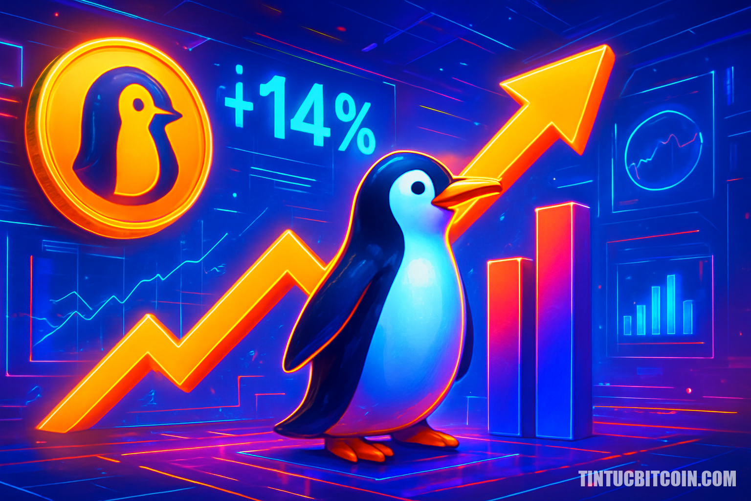 PENGU tăng 14%: phe mua có giữ được đà tăng bền vững? - Tin Tức Bitcoin - Cập Nhật Tin Tức Coin Mới Nhất 24/7 2026 PENGU tăng 14%: phe mua có giữ được đà tăng bền vững?