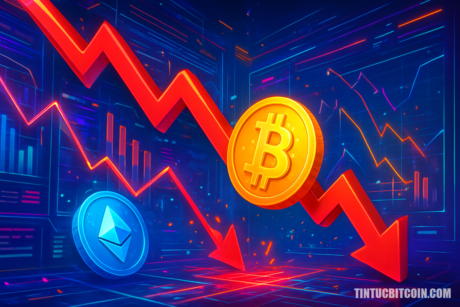 Thị trường crypto bán tháo, ghi nhận 4 cú sốc lớn trong ngày - Tin Tức Bitcoin - Cập Nhật Tin Tức Coin Mới Nhất 24/7 2026 Thị trường crypto bán tháo, ghi nhận 4 cú sốc lớn trong ngày