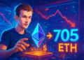Vitalik chuyển 705 ETH, thị trường Ethereum hoảng loạn vì sao? - Tin Tức Bitcoin - Cập Nhật Tin Tức Coin Mới Nhất 24/7 2026 Vitalik chuyển 705 ETH, thị trường Ethereum hoảng loạn vì sao?