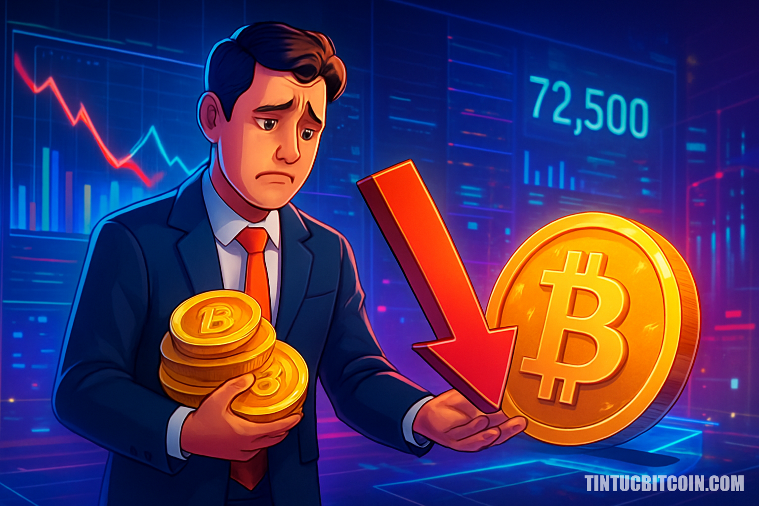 Nhà đầu tư ngắn hạn bán lỗ, Bitcoin chật vật dưới 72.500 USD - Tin Tức Bitcoin - Cập Nhật Tin Tức Coin Mới Nhất 24/7 2026 Nhà đầu tư ngắn hạn bán lỗ, Bitcoin chật vật dưới 72.500 USD
