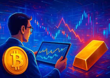 Nhà đầu tư theo dõi tương quan Bitcoin–vàng khi đáy giá mờ mịt