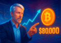 Michael Saylor xuất hiện dấu chấm cam khi Bitcoin thử mốc 80.000 USD, tiếp theo là gì?