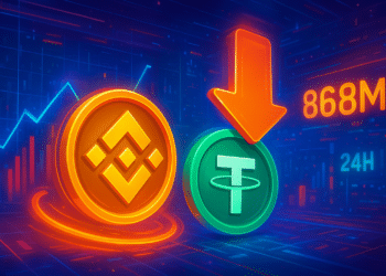 Binance ghi nhận dòng rút ròng USDT 868 triệu USD trong 24 giờ