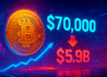 Bitcoin tiến sát 70.000 USD: khoảng trống cầu 5,9 tỷ USD gây lo ngại