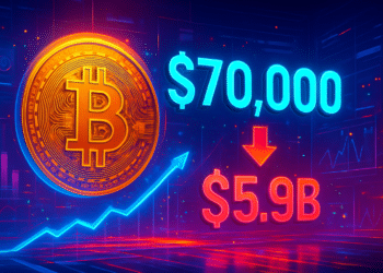 Bitcoin tiến sát 70.000 USD: khoảng trống cầu 5,9 tỷ USD gây lo ngại