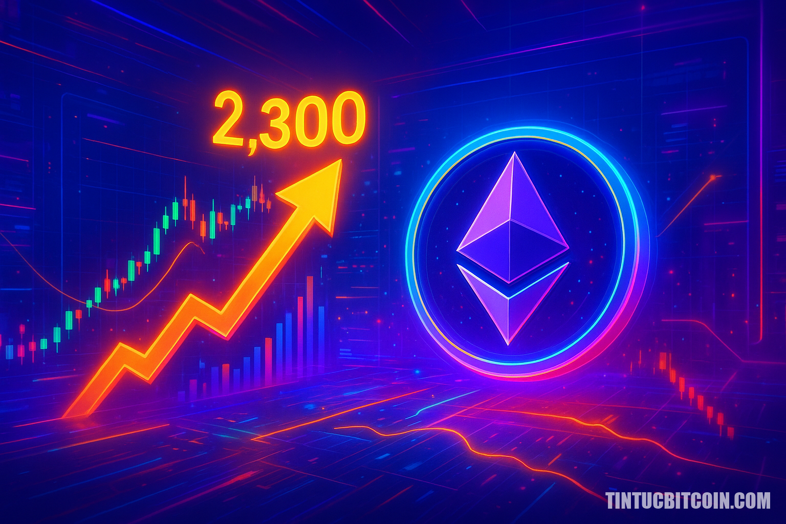Ethereum vượt 2.300 USD, áp lực bán âm thầm gia tăng