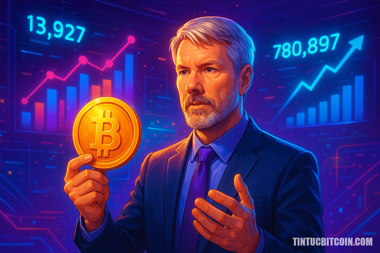 Michael Saylor mua thêm 13.927 BTC, kho Strategy đạt 780.897 Bitcoin - Tin Tức Bitcoin - Cập Nhật Tin Tức Coin Mới Nhất 24/7 2026 Michael Saylor mua thêm 13.927 BTC, kho Strategy đạt 780.897 Bitcoin