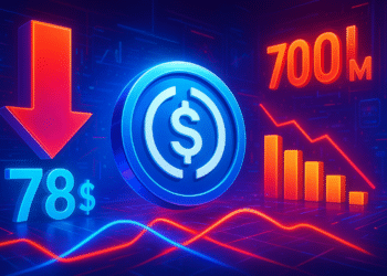 Nguồn cung lưu hành USDC giảm 700 triệu USD sau 7 ngày, còn 78 tỷ USD