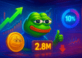 PEPE tăng 10%: 2,8 triệu USD áp lực bán kìm đà tăng?