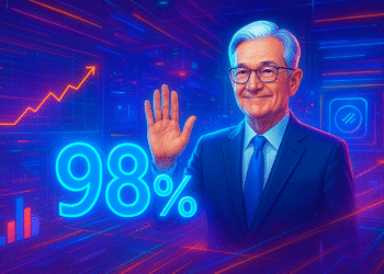 Xác suất Powell chào buổi chiều trên Polymarket lên 98%