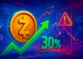 Zcash tăng 3% nhưng biểu đồ cảnh báo rủi ro giảm 20%
