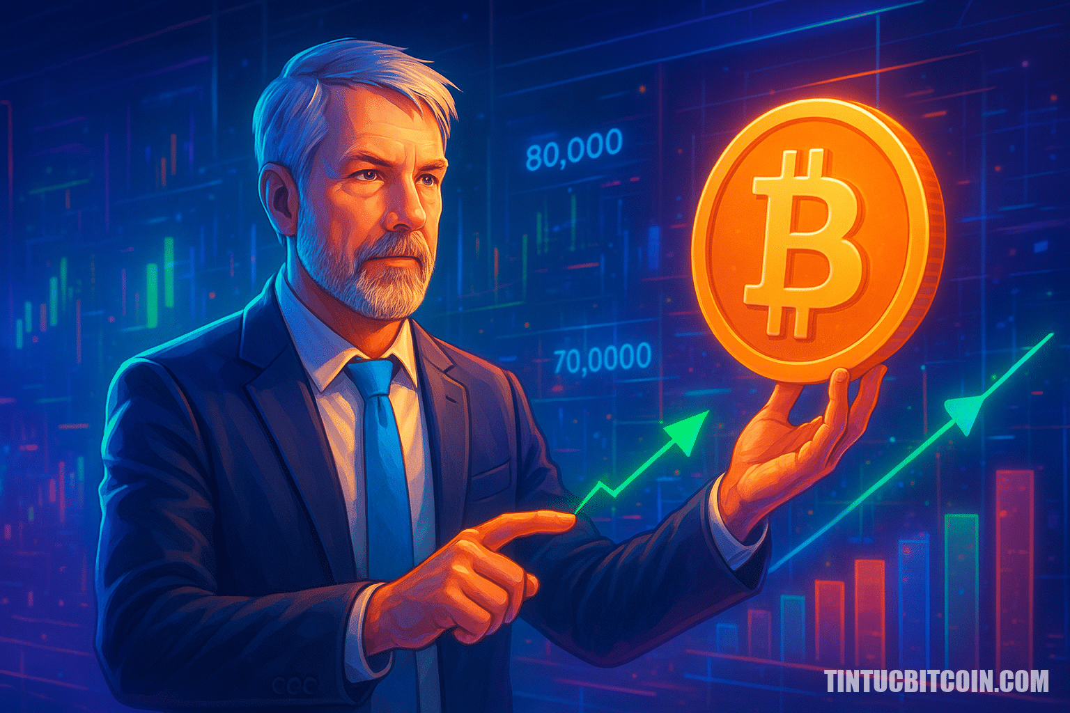 Michael Saylor có thể báo hiệu đáy BTC 80.000 USD bằng lần mua tới - Tin Tức Bitcoin - Cập Nhật Tin Tức Coin Mới Nhất 24/7 2026 Michael Saylor có thể báo hiệu đáy BTC 80.000 USD bằng lần mua tới