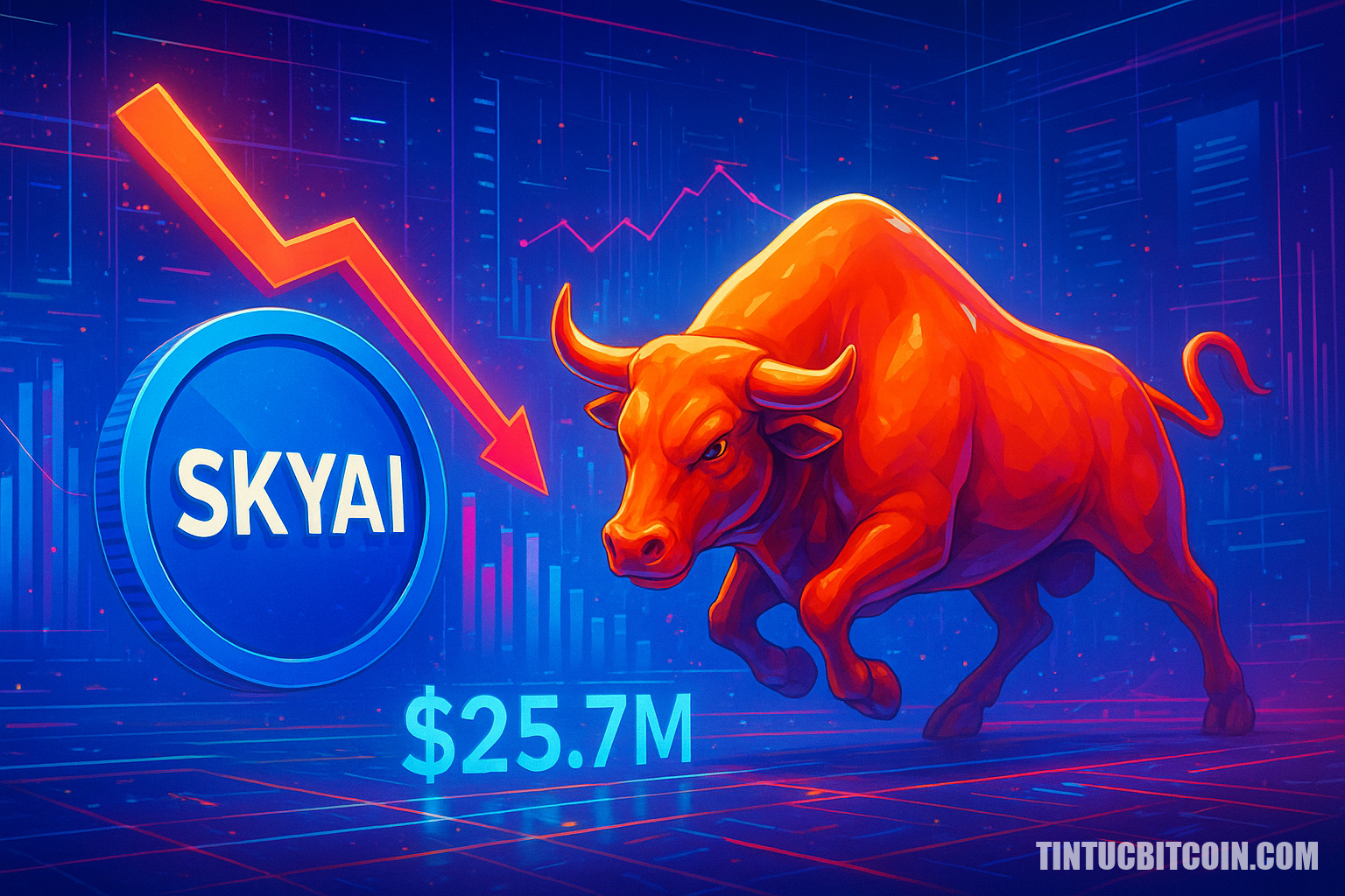 SKYAI giảm 15% sau dòng tiền rút 25,7 triệu USD – Bò có thể giành lại quyền kiểm soát? - Tin Tức Bitcoin - Cập Nhật Tin Tức Coin Mới Nhất 24/7 2026 SKYAI giảm 15% sau dòng tiền rút 25,7 triệu USD – Bò có thể giành lại quyền kiểm soát?