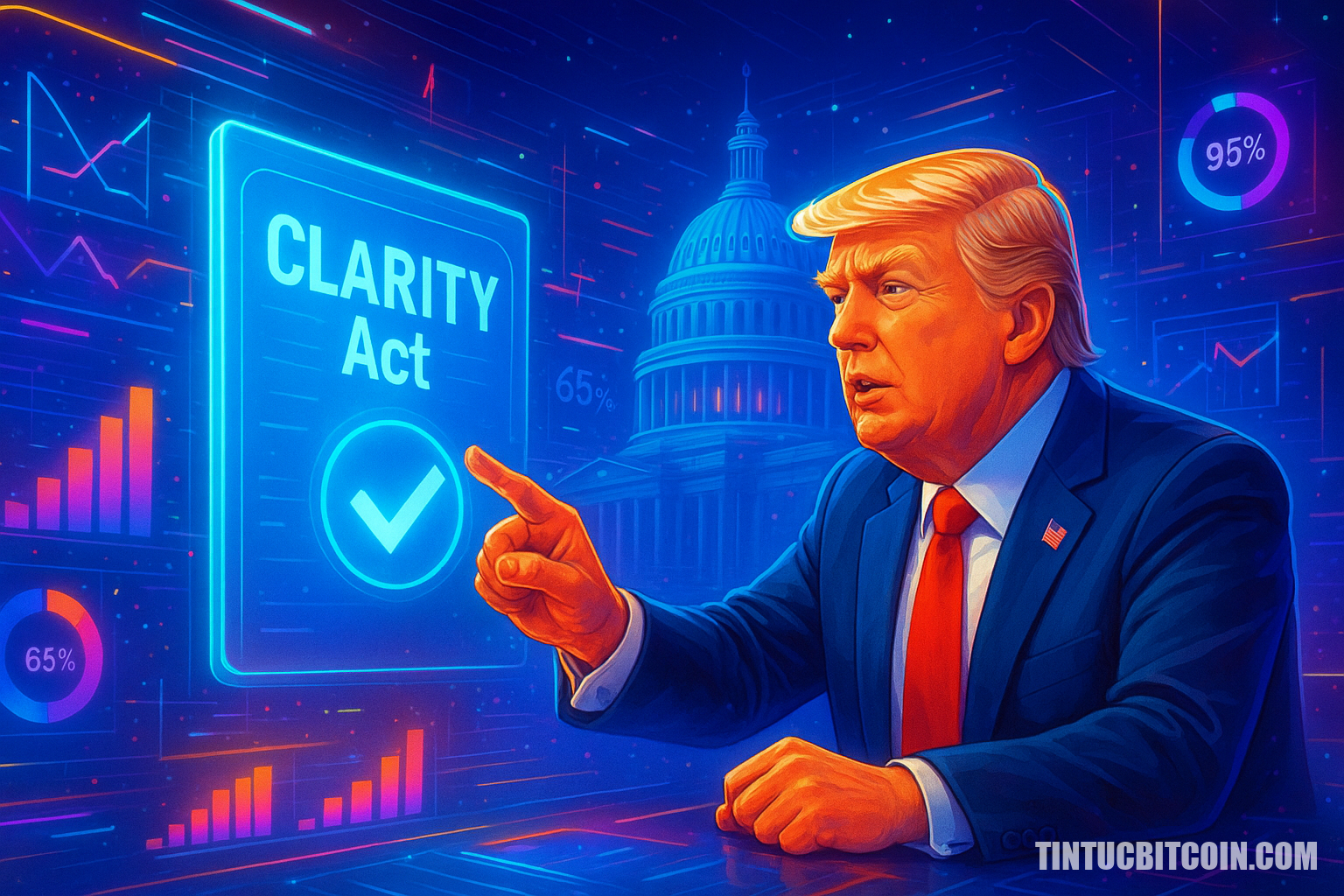 Trump có đưa CLARITY Act qua được Quốc hội? - Tin Tức Bitcoin - Cập Nhật Tin Tức Coin Mới Nhất 24/7 2026 Trump có đưa CLARITY Act qua được Quốc hội?