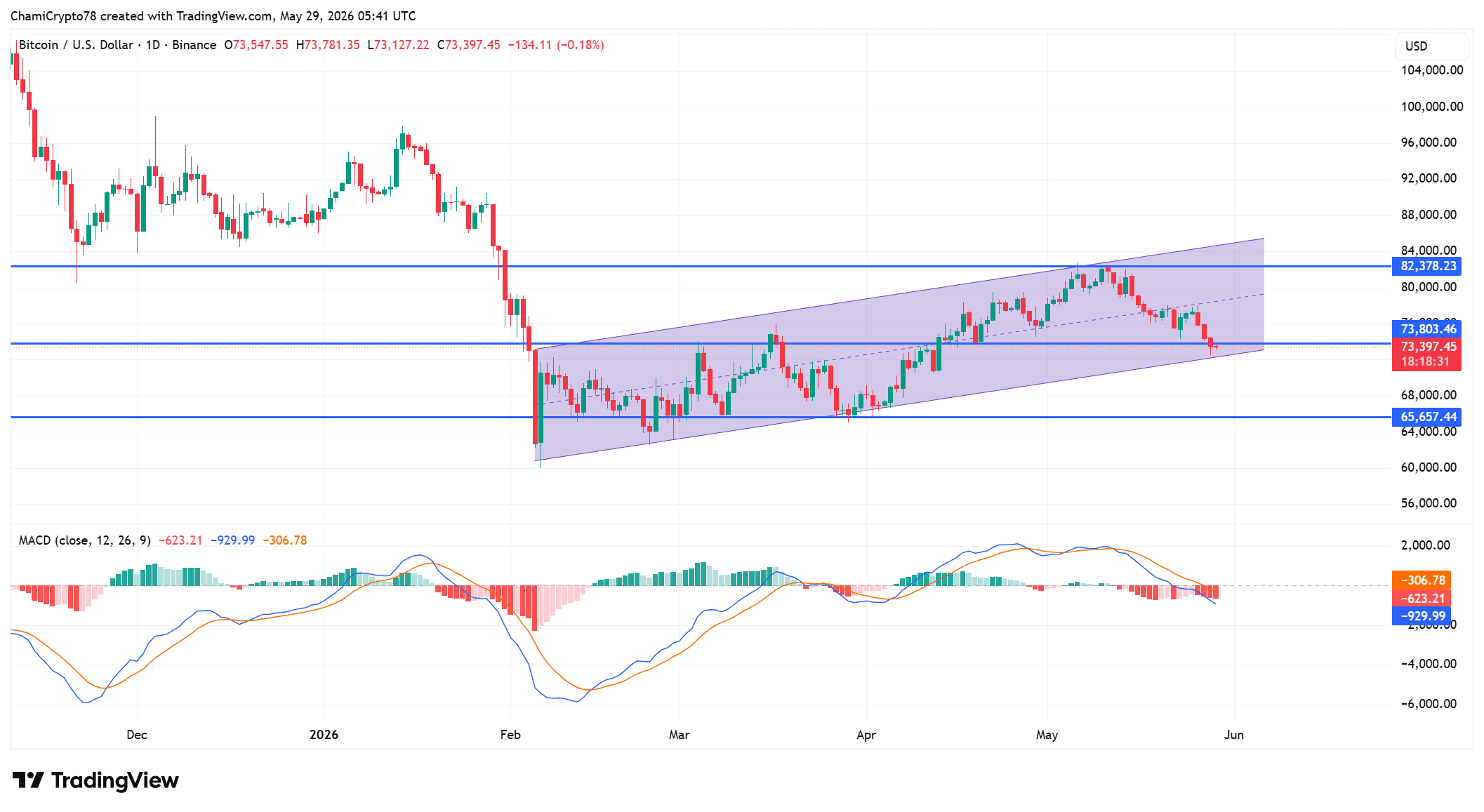 Bitcoin price action