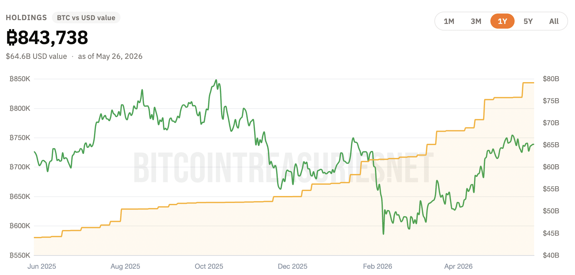 Strategy's BTC holdings