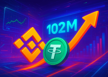 Binance ghi nhận dòng USDT ròng 102 triệu USD trong 1 giờ