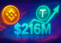 Binance ghi nhận dòng USDT ròng vào 216 triệu USD trong 24 giờ