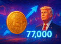Bitcoin vượt 77.000 USD sau thỏa thuận hòa bình Iran của Trump