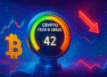Chỉ số Crypto Fear & Greed ở 42, thị trường vẫn sợ hãi