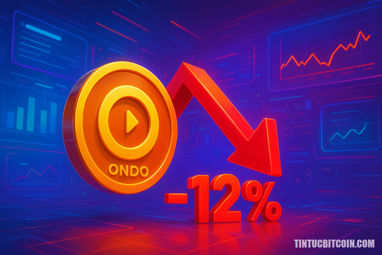 ONDO giảm 12% giữa đà lao dốc thị trường, còn giảm nữa?