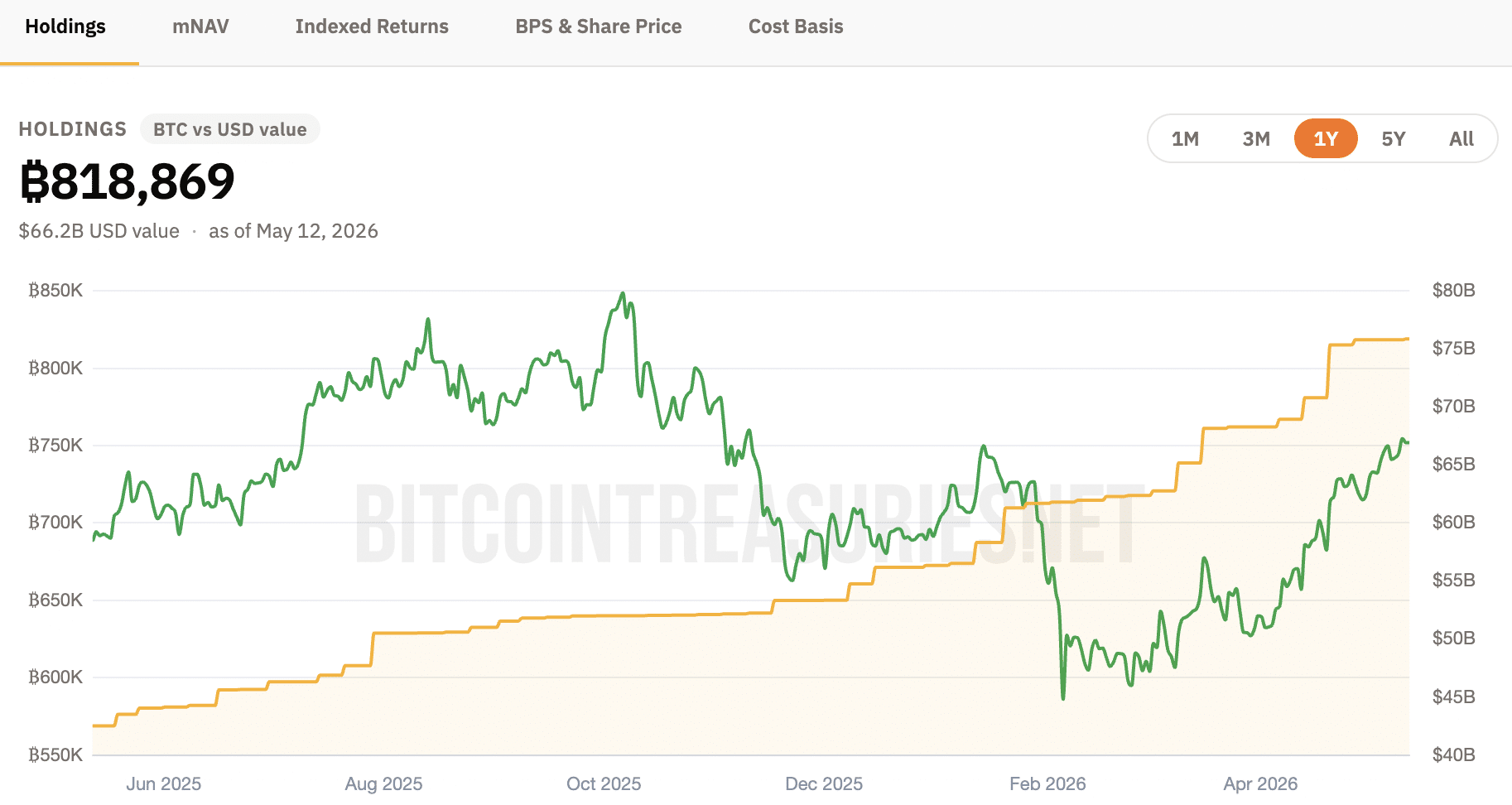 Strategy's BTC holdings
