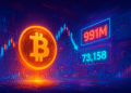 Thanh lý lệnh Long BTC có thể chạm 991 triệu USD dưới 73.158 USD