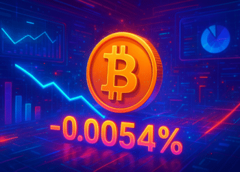 Tỷ lệ funding trung bình 8 giờ của BTC trên mạng là -0,0054%