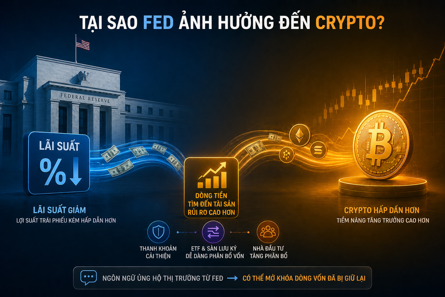 Tại sao FED lại ảnh hưởng đến crypto?