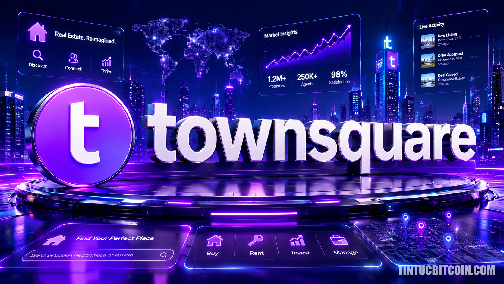 TownSquare là gì? Giao thức lending cross-chain cho tài sản sinh lợi - Tin Tức Bitcoin - Cập Nhật Tin Tức Coin Mới Nhất 24/7 2026 TownSquare là gì? Giao thức lending cross-chain cho tài sản sinh lợi