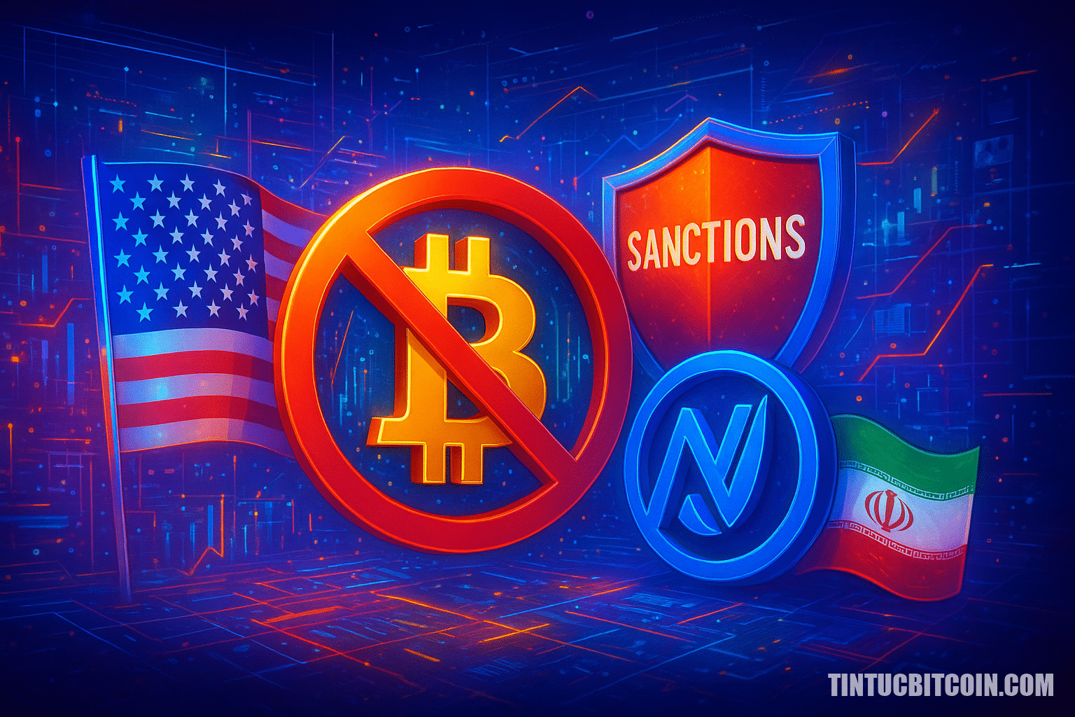 Mỹ mở rộng trừng phạt crypto nhắm vào Nobitex của Iran