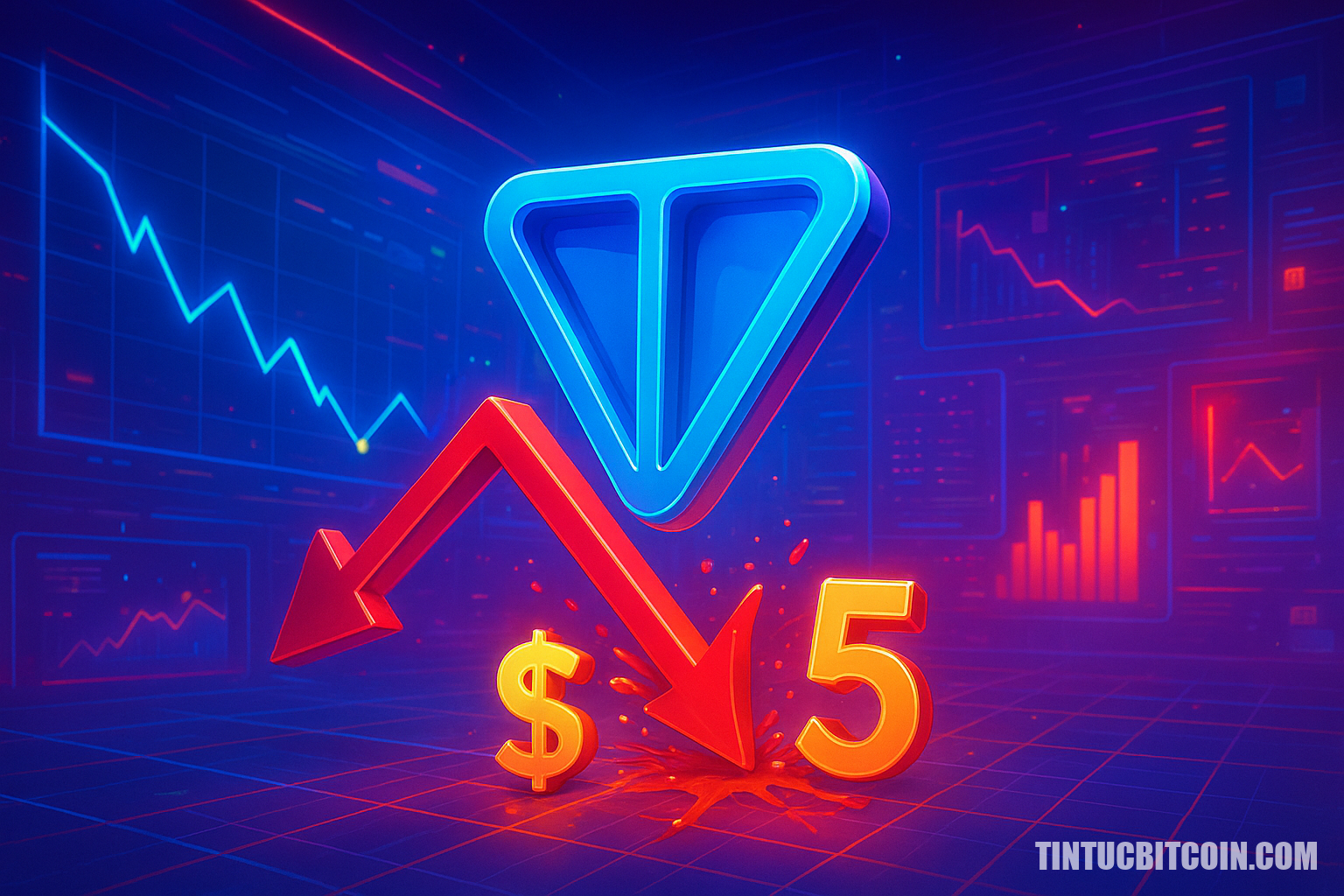 Toncoin lao dốc còn 1,5 USD: TON đã chạm điểm gãy? - Tin Tức Bitcoin - Cập Nhật Tin Tức Coin Mới Nhất 24/7 2026 Toncoin lao dốc còn 1,5 USD: TON đã chạm điểm gãy?