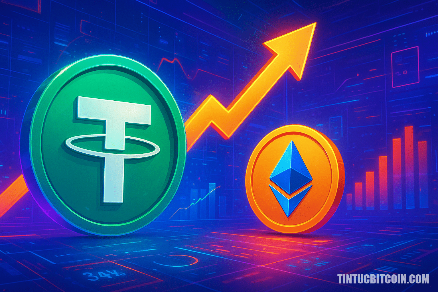 Tether vượt Ethereum: Crypto có bước vào mùa stablecoin? - Tin Tức Bitcoin - Cập Nhật Tin Tức Coin Mới Nhất 24/7 2026 Tether vượt Ethereum: Crypto có bước vào mùa stablecoin?