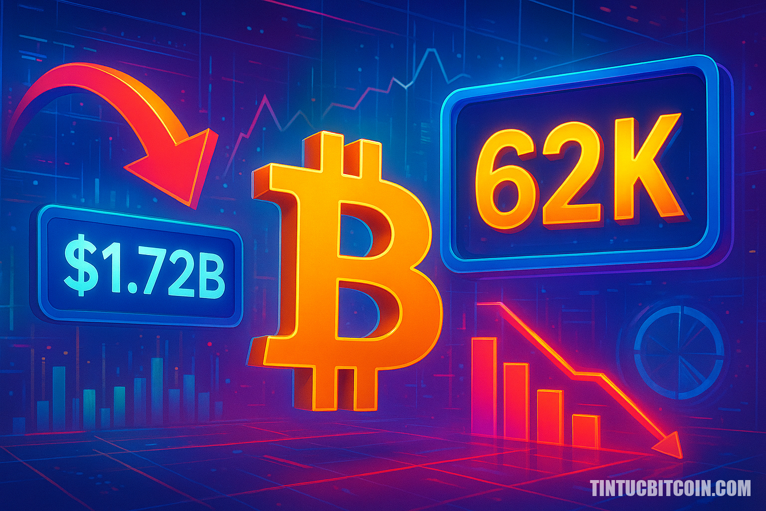 Spot Bitcoin ETF rút 1,72 tỷ USD: BTC giảm còn 62K là lý do? - Tin Tức Bitcoin - Cập Nhật Tin Tức Coin Mới Nhất 24/7 2026 Spot Bitcoin ETF rút 1,72 tỷ USD: BTC giảm còn 62K là lý do?