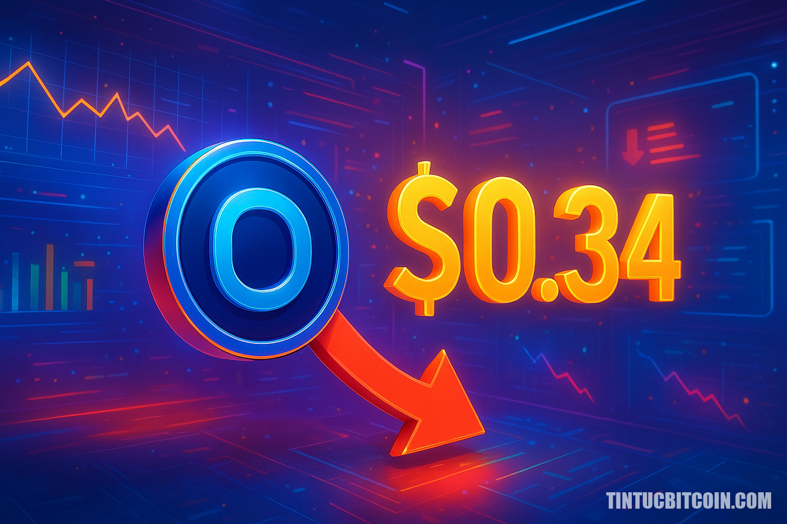 ONDO rơi về hỗ trợ 0,34 USD, đà giảm vẫn mạnh - Tin Tức Bitcoin - Cập Nhật Tin Tức Coin Mới Nhất 24/7 2026 ONDO rơi về hỗ trợ 0,34 USD, đà giảm vẫn mạnh