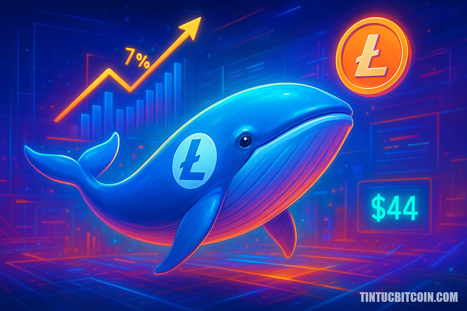 Cá voi Litecoin tăng 7% ví trong 5 tháng, LTC vẫn quanh 44 USD - Tin Tức Bitcoin - Cập Nhật Tin Tức Coin Mới Nhất 24/7 2026 Cá voi Litecoin tăng 7% ví trong 5 tháng, LTC vẫn quanh 44 USD