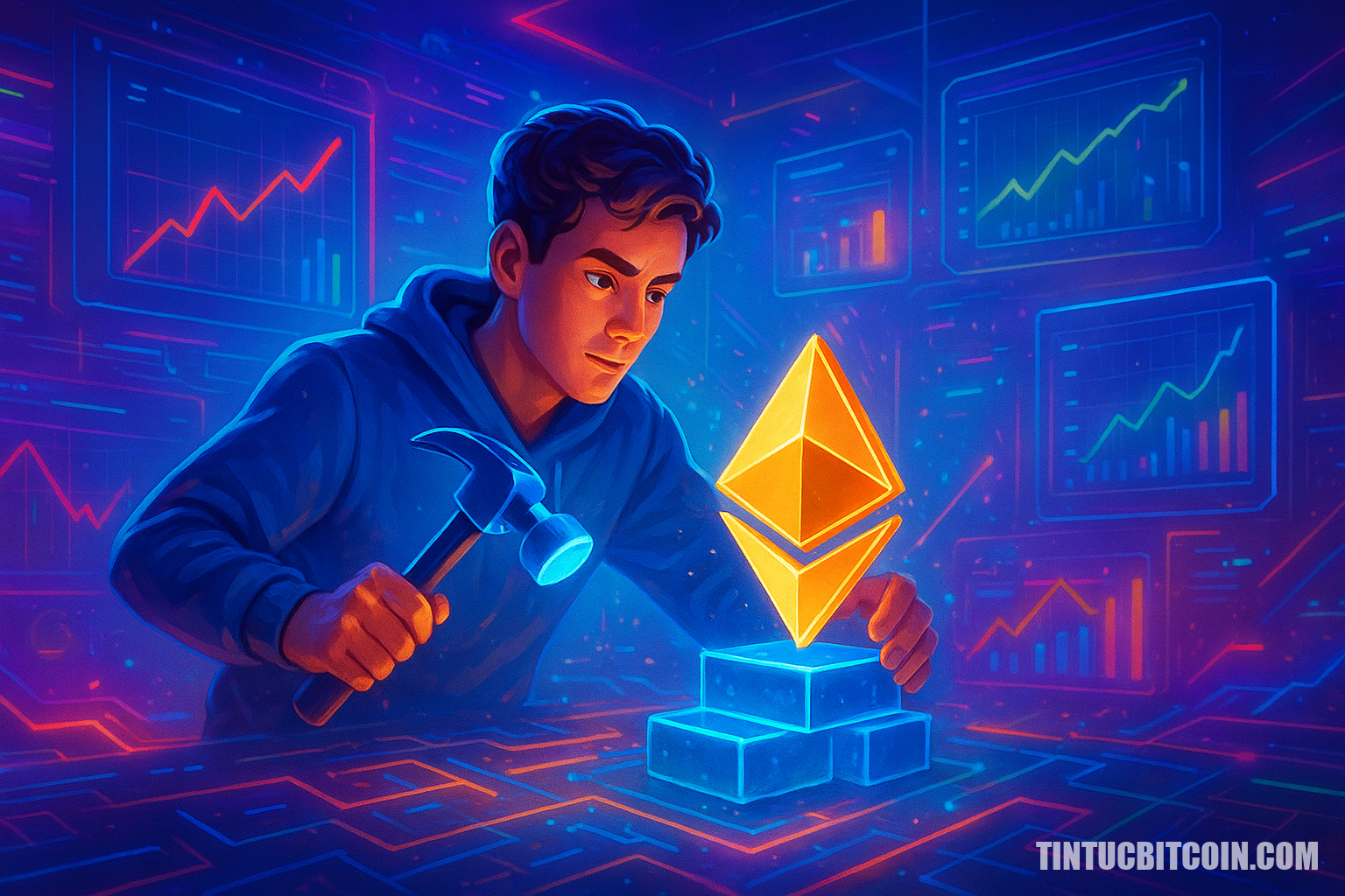 Nhà phát triển vẫn xây tương lai Ethereum dù ETH giảm giá - Tin Tức Bitcoin - Cập Nhật Tin Tức Coin Mới Nhất 24/7 2026 Nhà phát triển vẫn xây tương lai Ethereum dù ETH giảm giá