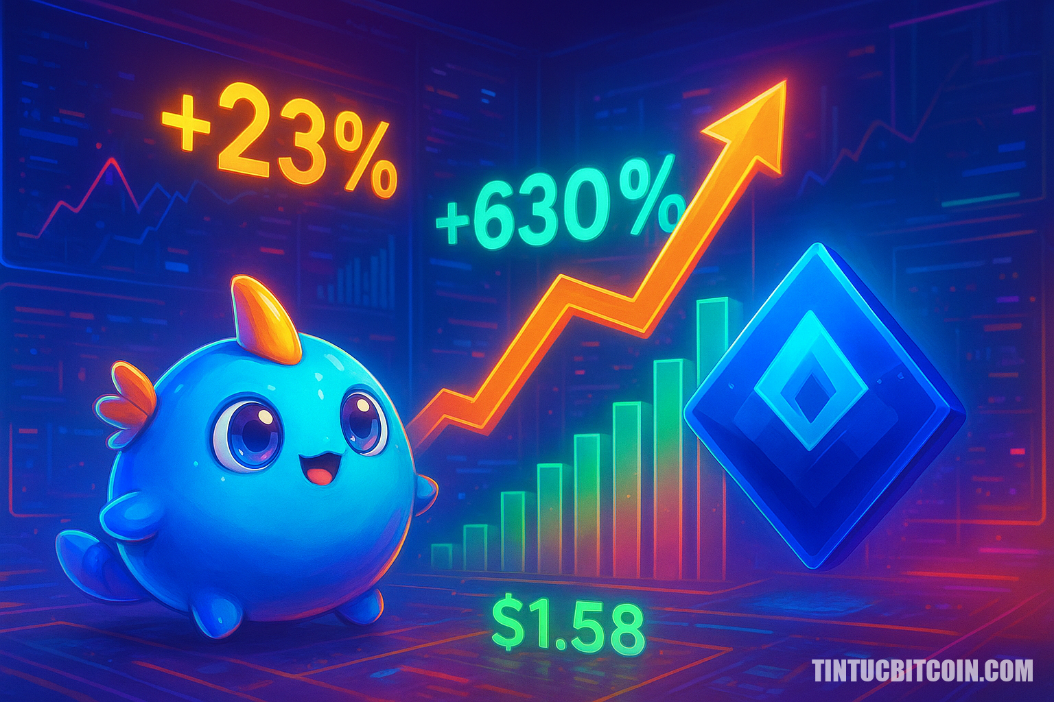 Axie Infinity tăng 23% khi khối lượng bùng nổ 630%, AXS tiến tới 1,58 USD? - Tin Tức Bitcoin - Cập Nhật Tin Tức Coin Mới Nhất 24/7 2026 Axie Infinity tăng 23% khi khối lượng bùng nổ 630%, AXS tiến tới 1,58 USD?
