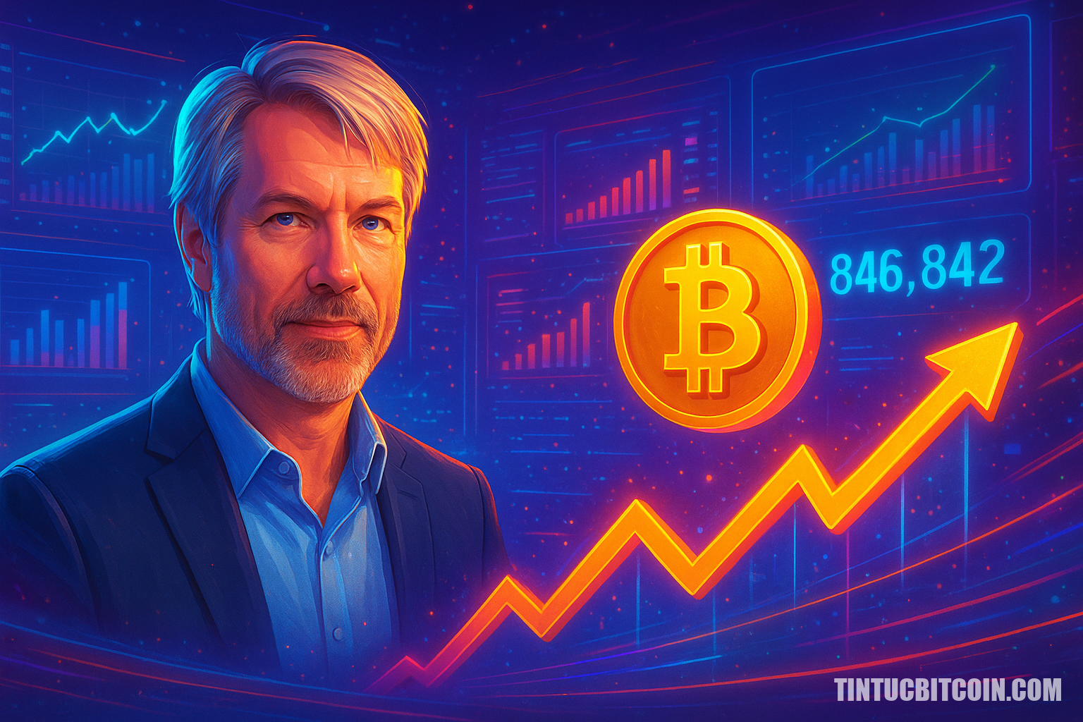 Saylor đưa Strategy từ 130K lên 846.842 BTC - Tin Tức Bitcoin - Cập Nhật Tin Tức Coin Mới Nhất 24/7 2026 Saylor đưa Strategy từ 130K lên 846.842 BTC