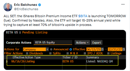 BITA nhắm lợi suất 25% khi Bitcoin bước sang giai đoạn ETF mới - Tin Tức Bitcoin - Cập Nhật Tin Tức Coin Mới Nhất 24/7 2026 btc