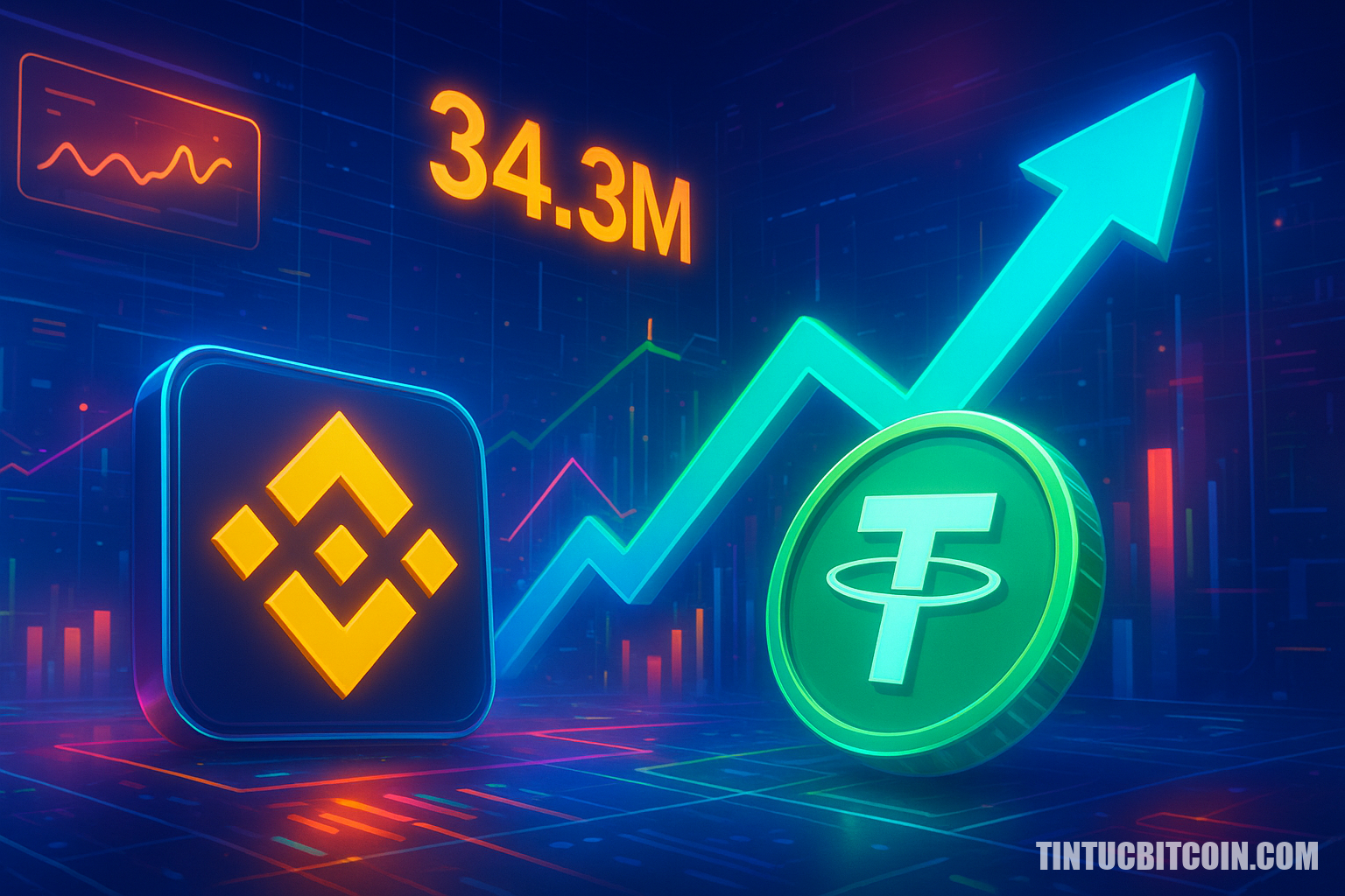 Binance ghi nhận dòng USDT ròng vào 34,3 triệu USD trong 1 giờ - Tin Tức Bitcoin - Cập Nhật Tin Tức Coin Mới Nhất 24/7 2026 Binance ghi nhận dòng USDT ròng vào 34,3 triệu USD trong 1 giờ