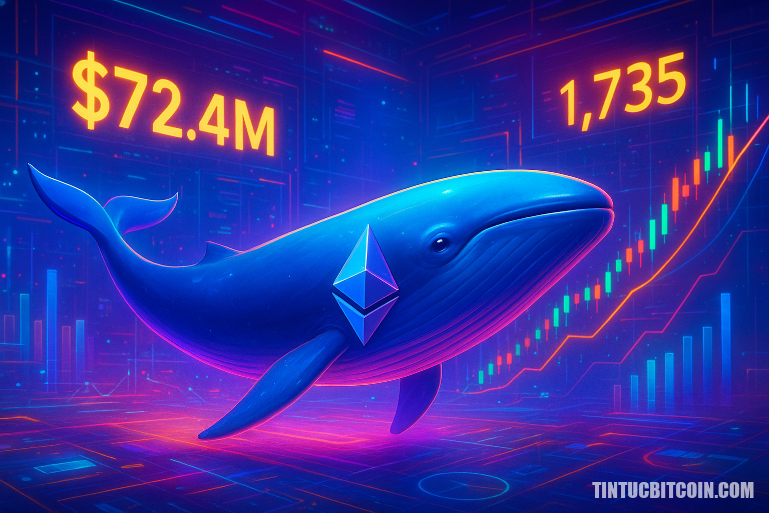 Cá voi Ethereum bán khống 72,4 triệu USD ở 1.735 USD: Điều gì tiếp theo? - Tin Tức Bitcoin - Cập Nhật Tin Tức Coin Mới Nhất 24/7 2026 Cá voi Ethereum bán khống 72,4 triệu USD ở 1.735 USD: Điều gì tiếp theo?