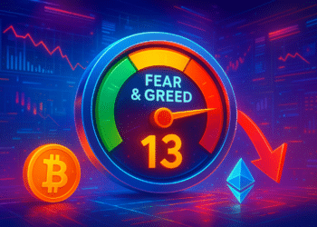 Chỉ số Fear & Greed Crypto rơi xuống 13 khi tâm lý hoảng loạn tăng mạnh