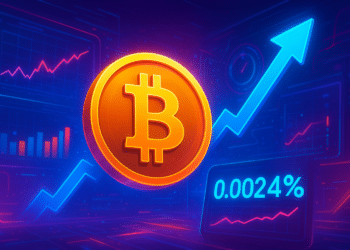 Funding rate Bitcoin 8 giờ ở mức 0,0024% trên toàn thị trường
