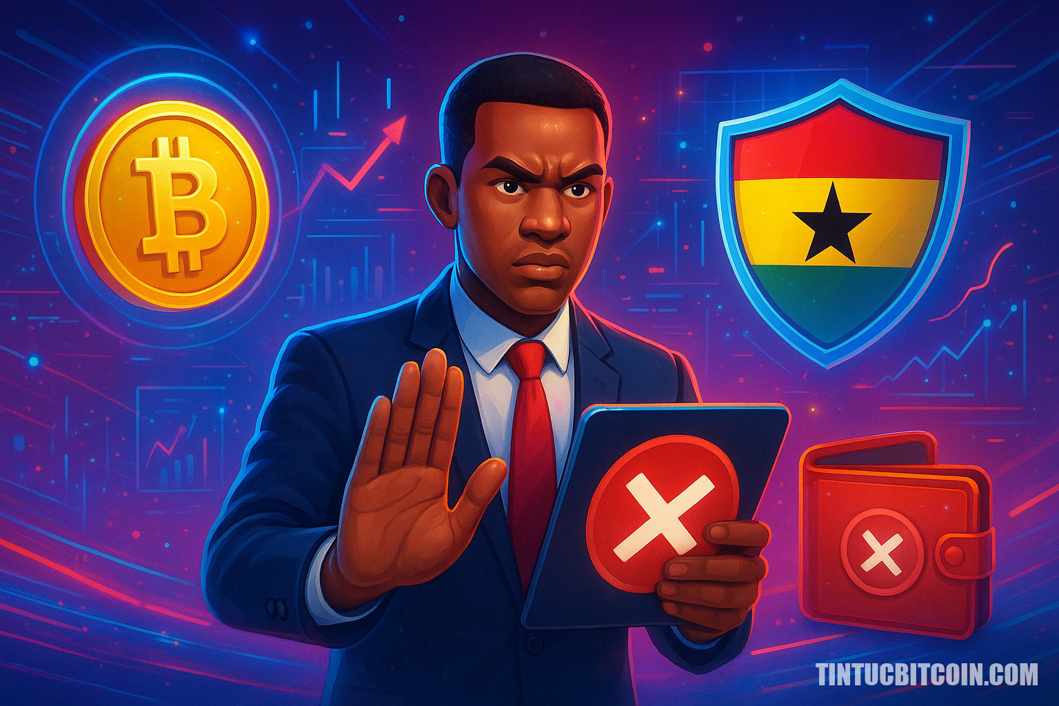 Ngân hàng Trung ương Ghana yêu cầu dừng dịch vụ ví crypto trái phép - Tin Tức Bitcoin - Cập Nhật Tin Tức Coin Mới Nhất 24/7 2026 Ngân hàng Trung ương Ghana yêu cầu dừng dịch vụ ví crypto trái phép