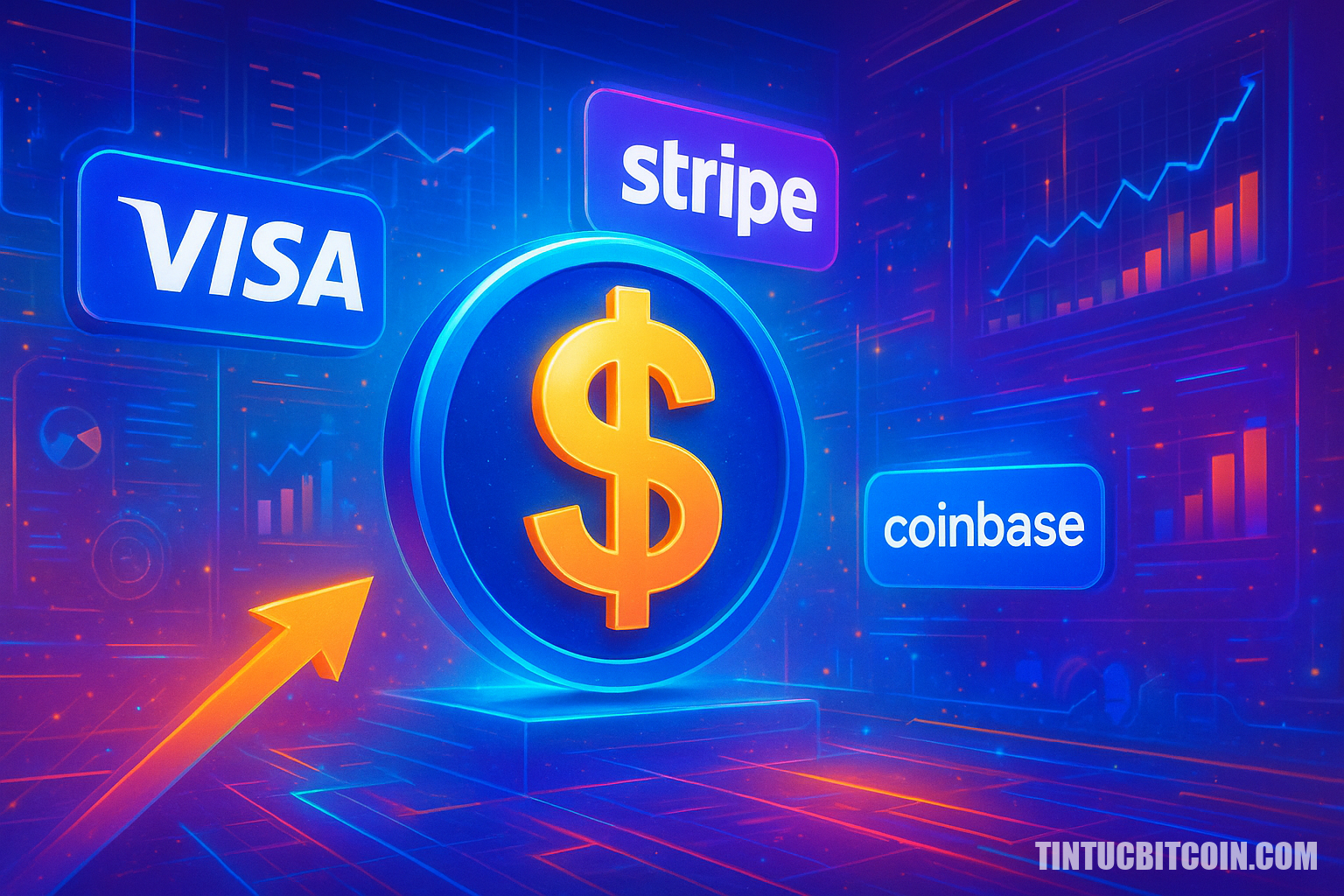 Open USD ra mắt với hậu thuẫn từ Visa, Stripe, Coinbase và 140 đối tác