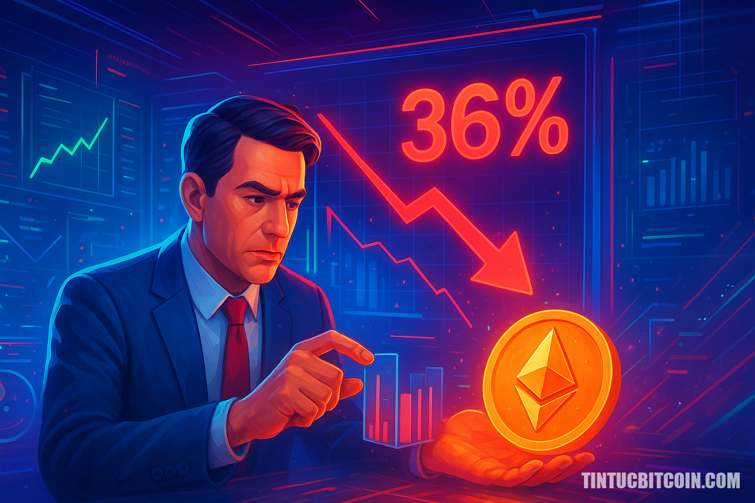 Nhà đầu tư tổ chức bán ETH khi Ethereum giảm 36% từ đầu năm - Tin Tức Bitcoin - Cập Nhật Tin Tức Coin Mới Nhất 24/7 2026 Nhà đầu tư tổ chức bán ETH khi Ethereum giảm 36% từ đầu năm